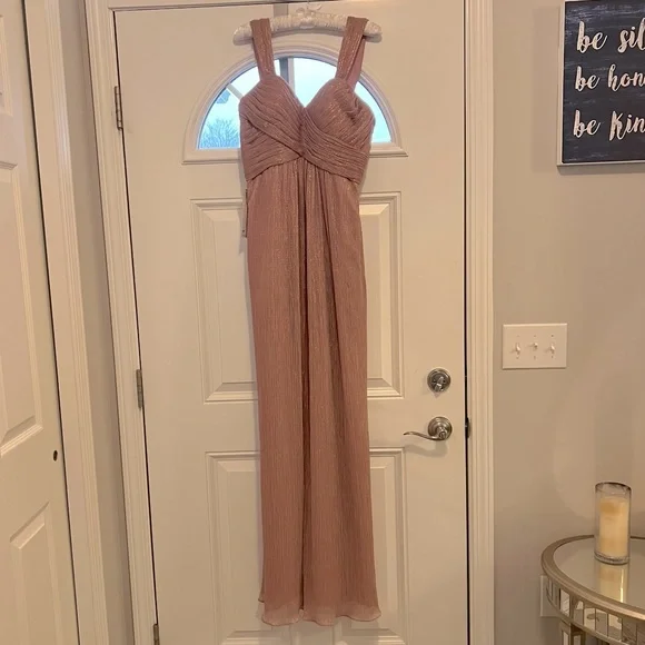 azazie rose gold bridesmaid dresses One Shoulder Plus Size Formal Dress main image 1